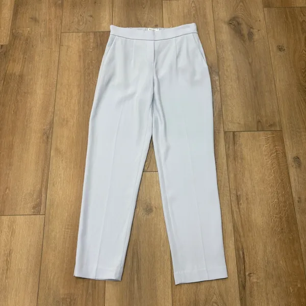 🌟Babaton🌟 Aritzia Conan Crepe Pull On Crop Trouser Pale Blue Sz 0 - Image 3