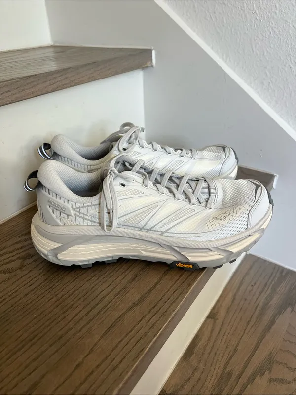 HOKA Mafate Speed 2 Sneakers in White / Silver NWOB - Image 2