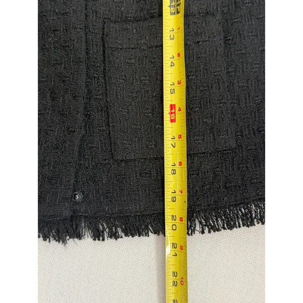 Evereve Winona Black Tweed Vest size small - Image 7