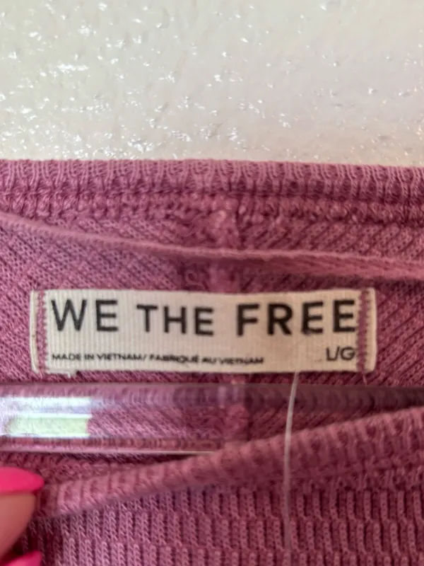 FREE PEOPLE We The Free Jess Long Sleeve Top in Orchid - Image 4