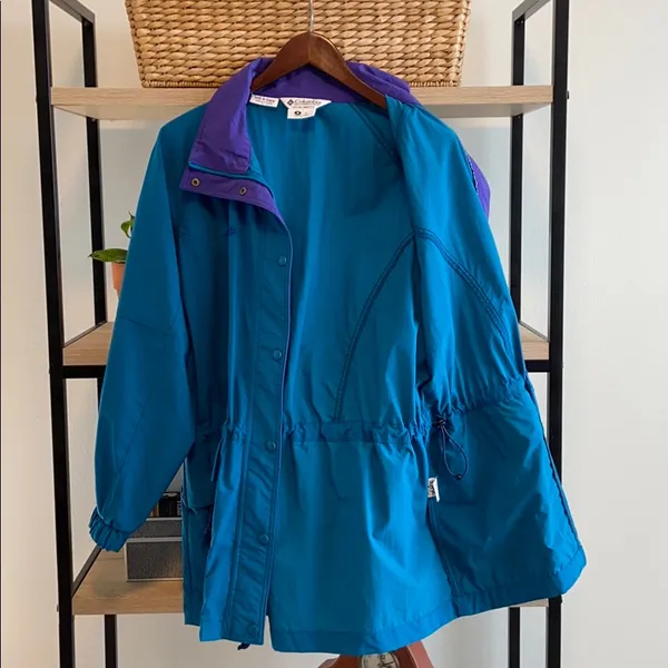 Columbia Vintage 90's Full Zip Spring Jacket, M - Image 8