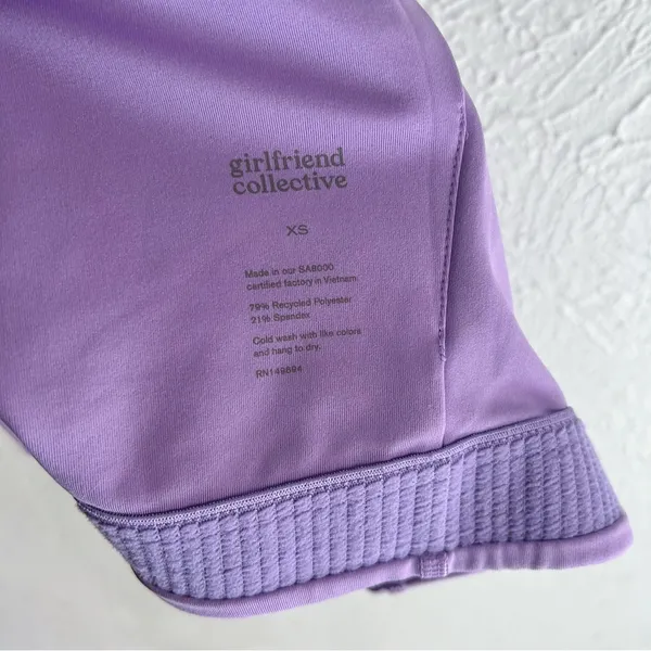 Girlfriend Collective Mia compression sports bralette Lavender Purple XS - Image 5