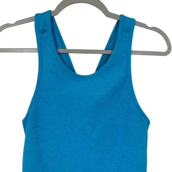Beyond Yoga Blue Spacedye Criss Cross Back Active Dress with Shelf Bra‎ Size M - Image 9