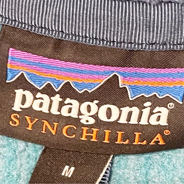Patagonia Medium Lightweight Synchilla‎ Snap T Fleece Aurora Dark Borealis Green - Image 4