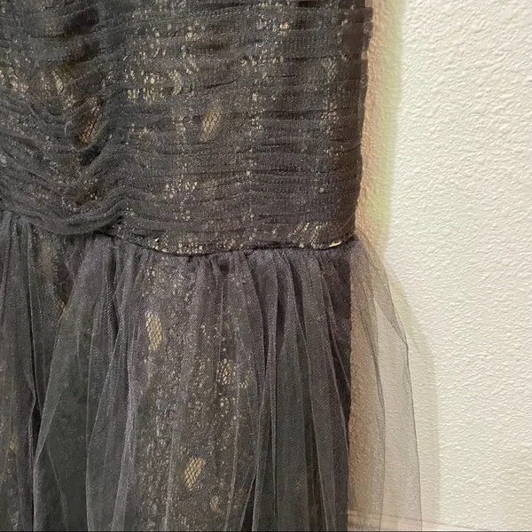 Monique Lhuillier Black Lace Sleeveless Mermaid Dress Formal Womens 0 Whimsigoth - Image 8