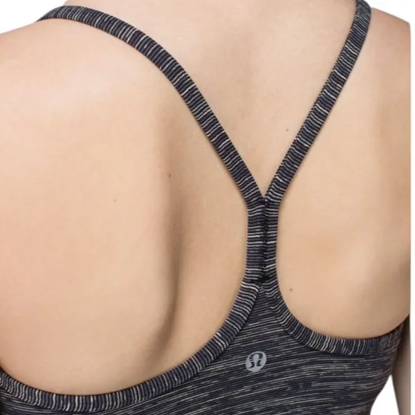 Lululemon Power Y Athletic Tank Luon Wee Are From Space Black Cashew Size 4 - Image 5