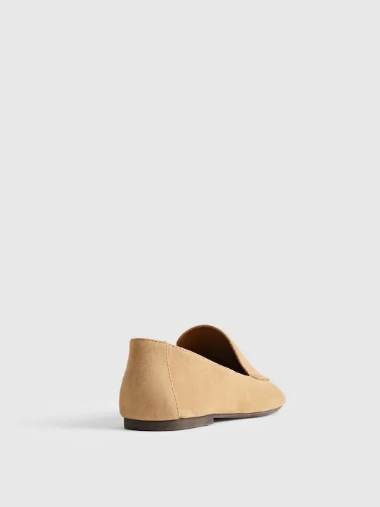Madewell The Dolli Glove Loafer Soft suede in Walnut Shell Size 7 - Image 3