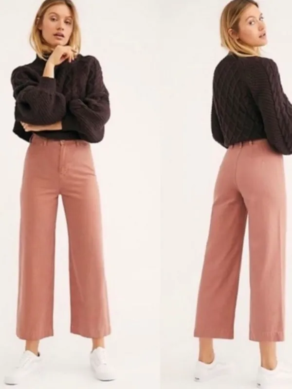 Free people patti pant in rust - Image 2