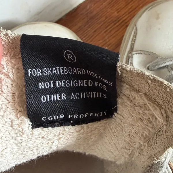 Golden Goose‎ Hi Star White Leather Camo Star Glitter Platform Sneakers 40 - Image 6