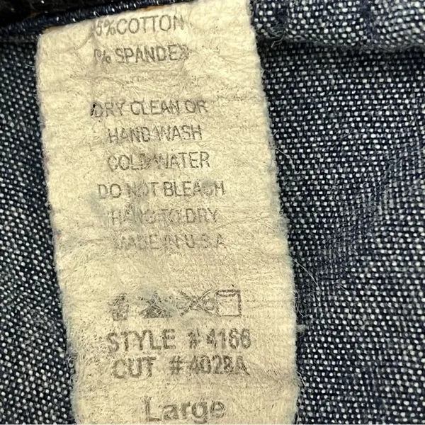 California Grown Vintage Y2K Denim Bodycon Dress L - Image 7