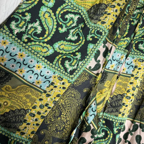 Intimately Free People Patch Things Up Pants Boho Patchwork Paisley sz M Medium - Image 5
