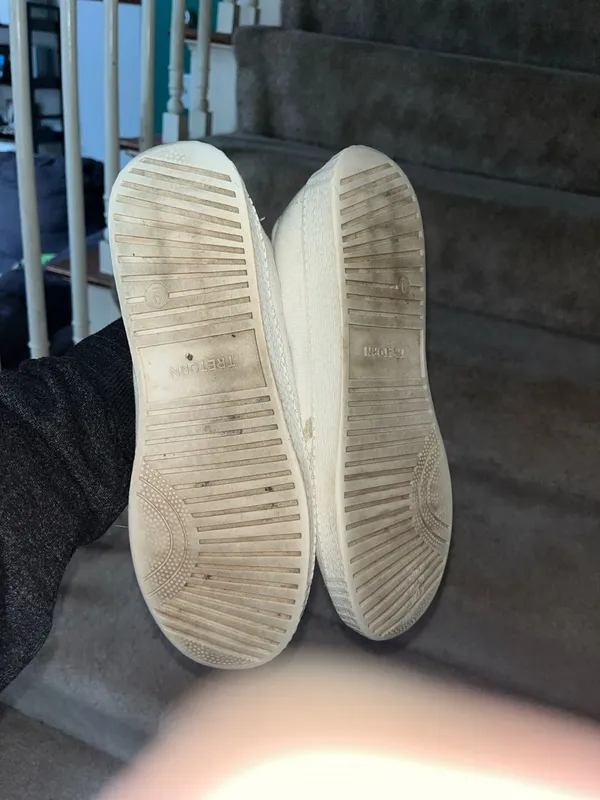 Tretorn Nylite Plus Canvas Sneakers White/Black Women's Size 9 - Image 4