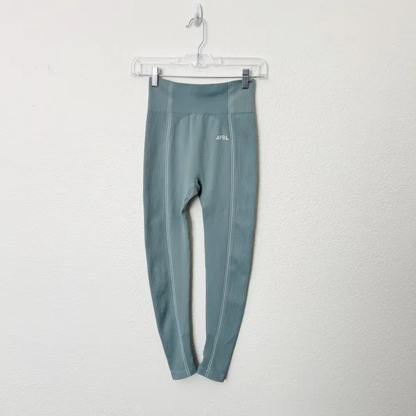 [AYBL] Teal Seamless Reflex Sports Bra & Legging Matching Set Size Small S - Image 2