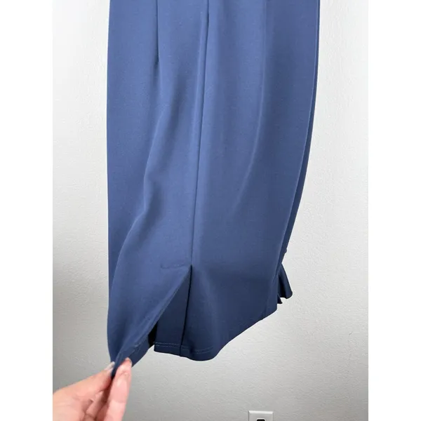 Aisize Vintage Redefined Blue Pinup Ruffle‎ Sleeve Pencil Dress Women's Size L - Image 9