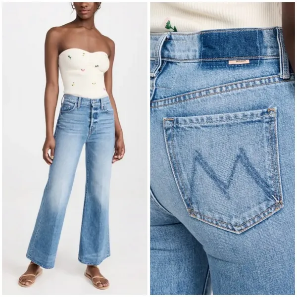 💕MOTHER SUPERIOR💕 The Tomcat Roller Jeans ~ Pretty Is As Pretty Does 30 NWOT - Image 9