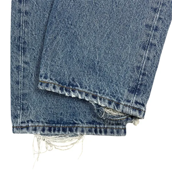 Levi's Premium 501 Jeans 28 Distressed Ripped Thrashed Grunge Straight Leg Denim - Image 15