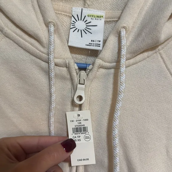 Aerie cropped zip up - Image 3