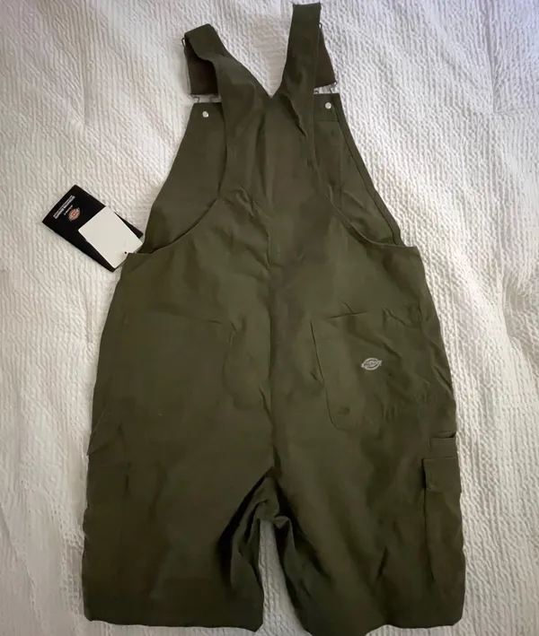 Dickies Womens Women's Cooling Ripstop Bib Shortalls - Image 3