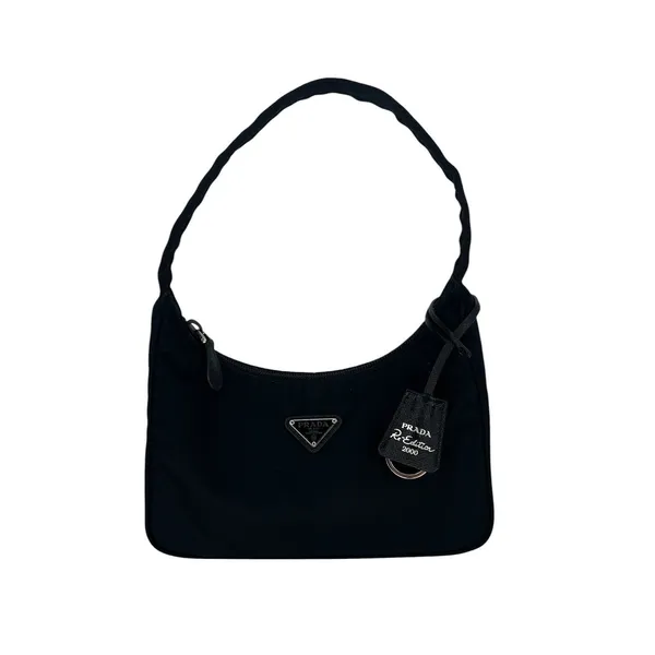 Prada Re-Edition 2000 Re-Nylon Mini‎ Shoulder Bag Black - Image 4