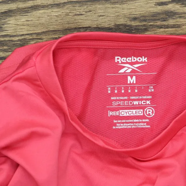 NWT Reebok Womens Active Wear Tee Pullover Shirt Top 100205295 Bold Pink M - Image 6