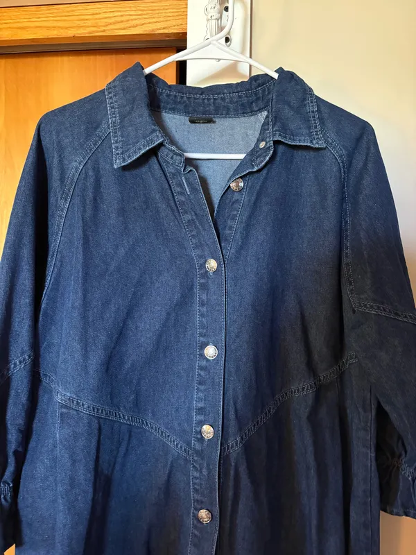 Denim Dress Blue Size L - Image 2