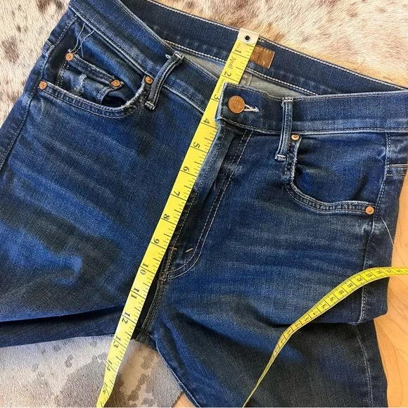 MOTHER The Insider Crop Step Fray‎ In Teaming Up Jeans Size 26 Boot Cut - Image 11