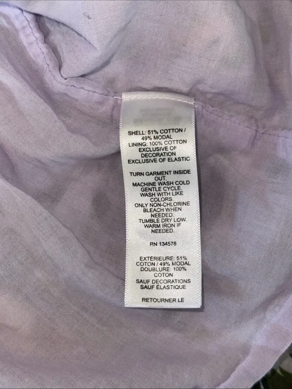 Vineyard Vines Lavender and Yellow Floral Smocked Dress - Image 7