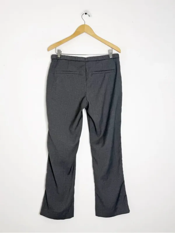 Abercrombie & Fitch Gray Trouser Pants Size 10 Short Mid Rise Career - Image 4