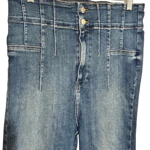 We The Free Medium Wash Indie High Rise Corset Waist Skinny Jeans Sz 32 - Image 3