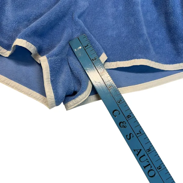 Daily Practice Blue Terry Cloth Dolphin Shorts Elastic Waist Drawstring Size LL‎ - Image 7