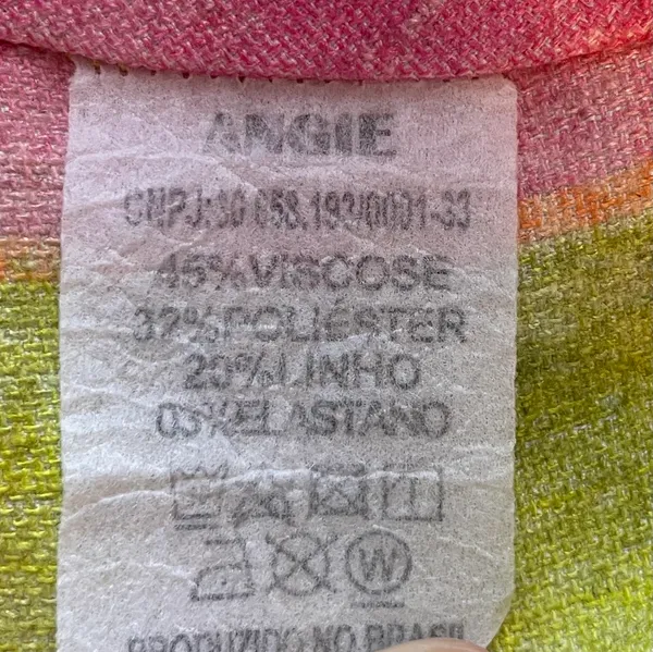 Angie Women’s Colorful Crop Top Size Small - Image 5