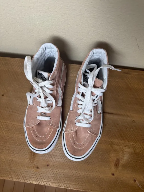 VANS Sk8-Hi Mahogany Rose High Top Skate Shoes Sneakers Pink Size 7.5 - Image 4