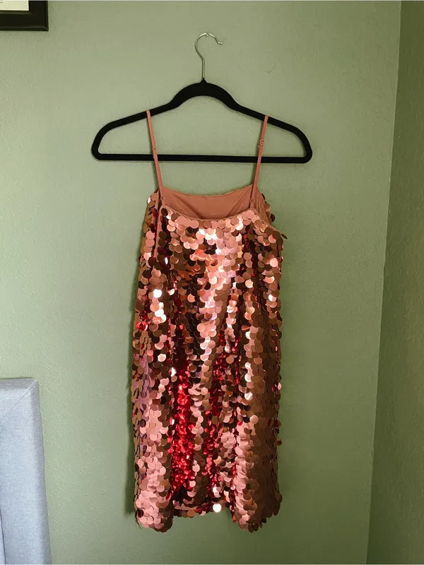A New Day Sequin Dress Mini Dress Size XS/S Pink - Image 6