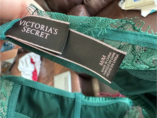 Victoria's Secret Satin & Lace Bralette in Emerald Green - Image 5
