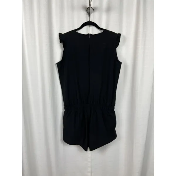Albion Fit Black Ruffle Sleeve Active Lounge Romper Sz.M - Image 10