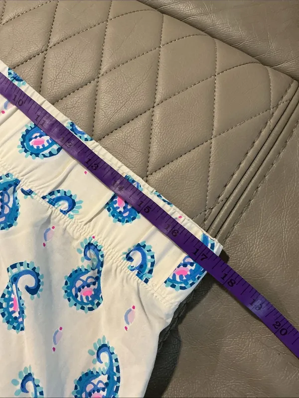 Lilly Pulitzer Girls Paisley & Floral Skirt - Blue & Pink - Image 7