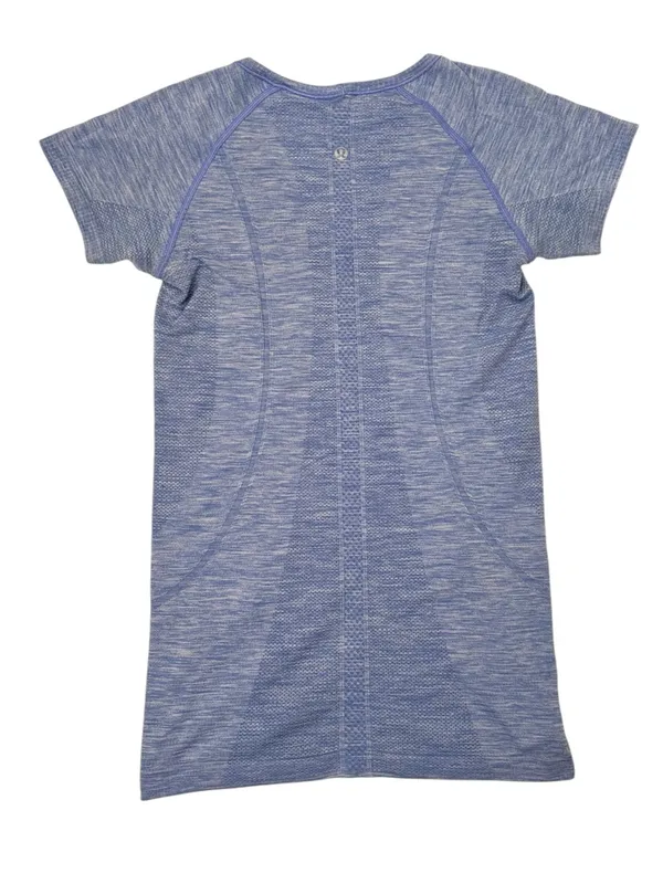 Lululemon Run: Swiftly Tech V Neck Heathered Lullaby Blue Size 6 - Image 10