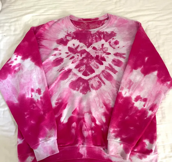 Urban Outfitters Tie Dye Heart Sweatshirt - Image 3