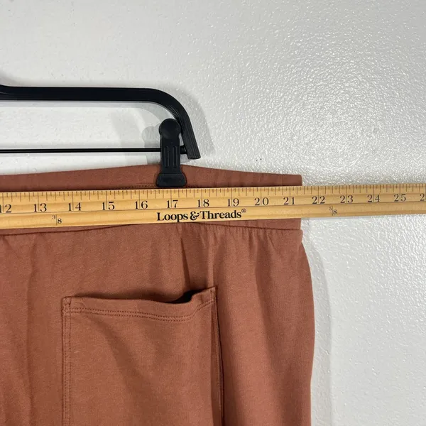 J Jill Fit French Terry Utility Joggers Red Oak Plus Size 3X Cotton Tencel Modal - Image 6