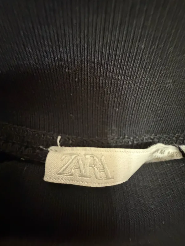 ZARA Black Long Sleeve Top - Image 4