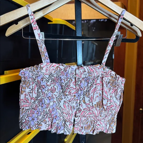 Urban Outfitters Out From Under Jasmine Floral Cropped Cami Top Size Small - Image 5