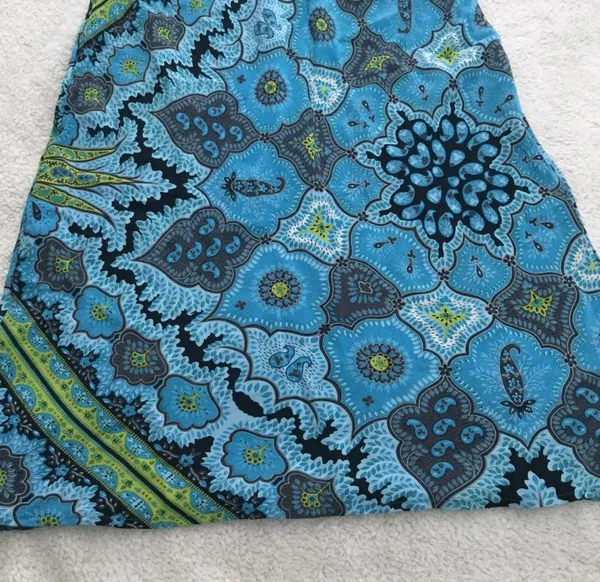The Limited Vintage Silk Paisley Floral Slip Skirt - Image 5