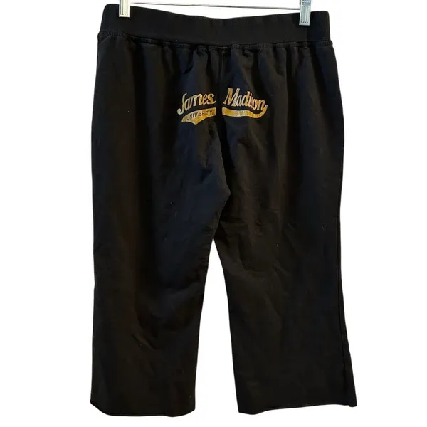Jansport James Madison University‎ Black Cutoff Sweatpants Womens L - Image 4