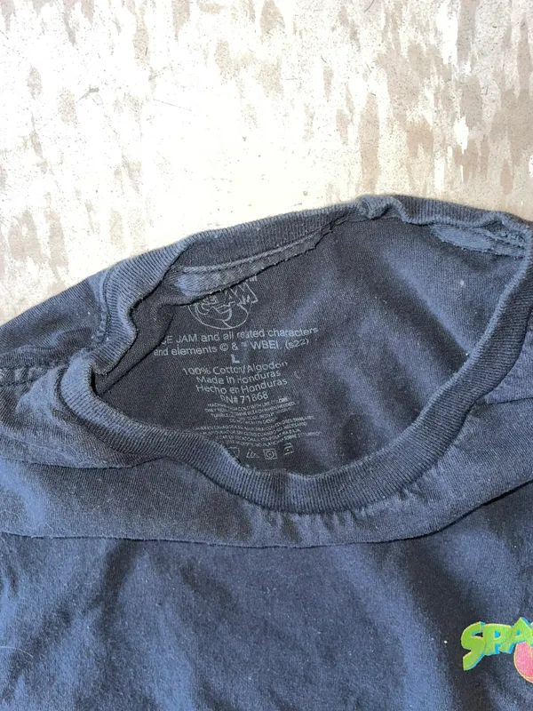 Looney Tunes original space jam double sided black large t shirt good condition - Image 3