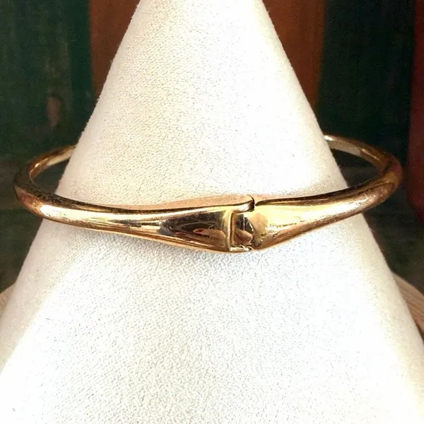 Kate Spade Gold Tone Crystal Open Cuff Bracelet - Image 3