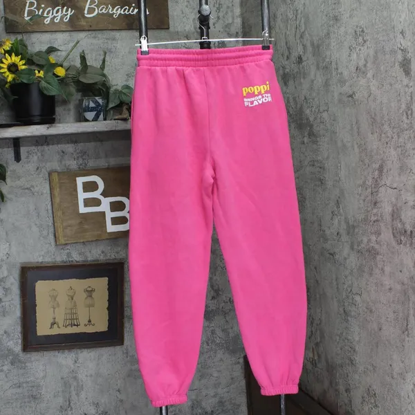 NEW Poppi X TGT Womens Forever Icon Graphic Joggers 93225521 Pink M - Image 3