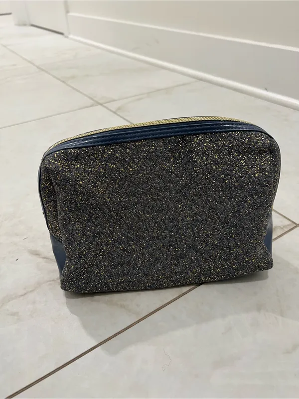 Lancôme Blue Glitter Cosmetic Bag - Image 2