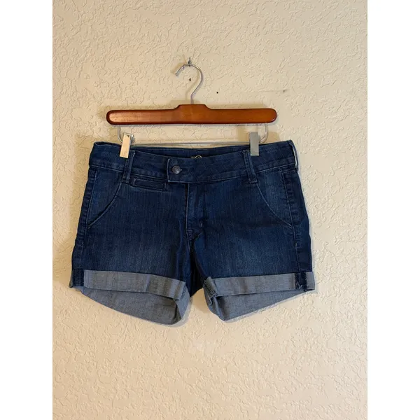 Old Navy Denim Shorts Womens 8 Blue Cuffed Casual Summer Jean‎ Shorts - Image 3