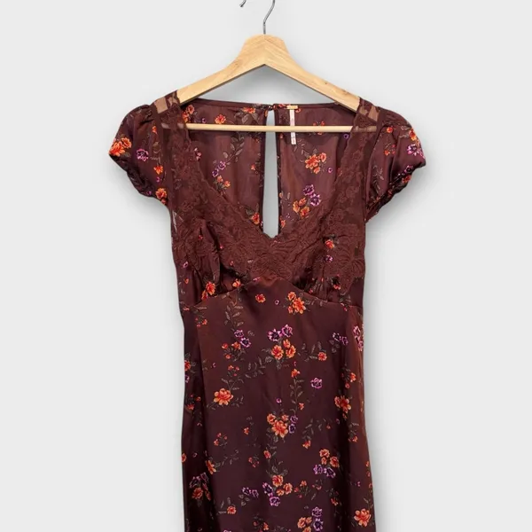 NEW Free People Butterfly Babe Cutout Maxi Dress Size Small - Image 7