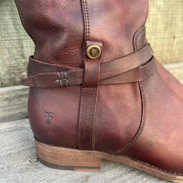 NWT Frye Melissa Belted Tall Riding Boots Size 6 - Image 6